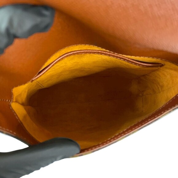 LOUIS VUITTON Brown Monogram Leather Pochette Shoulder Bag - Picture 9 of 10